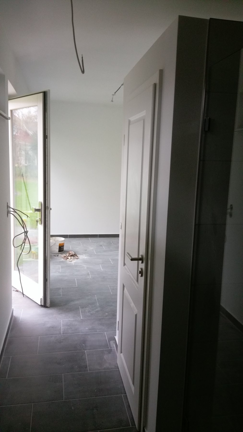Maler- und Spachtelarbeiten beim Saunaneubau in Prerow