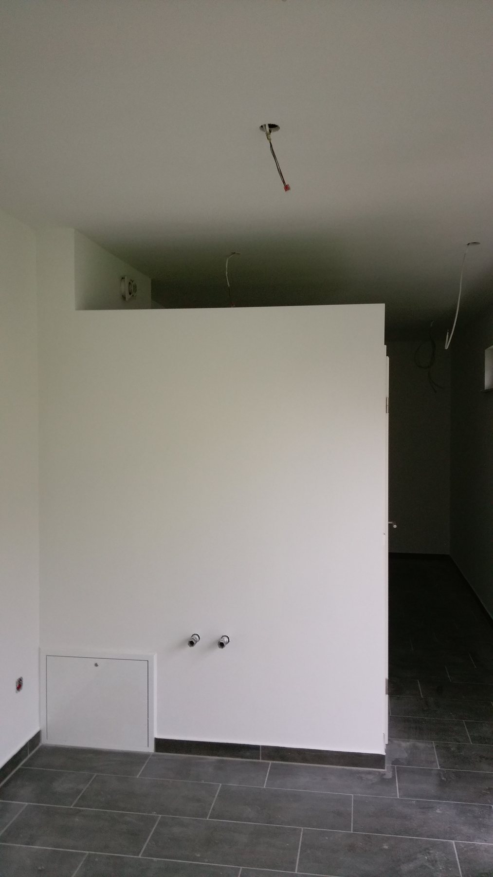 Maler- und Spachtelarbeiten beim Saunaneubau in Prerow