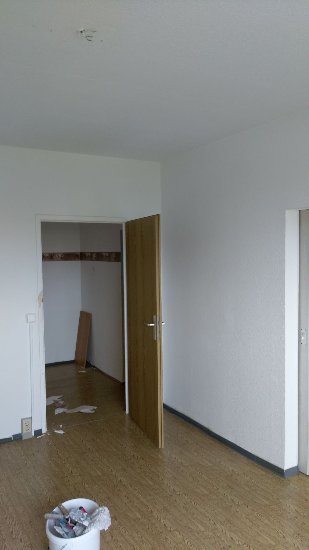 Raum während der Renovierungsarbeiten