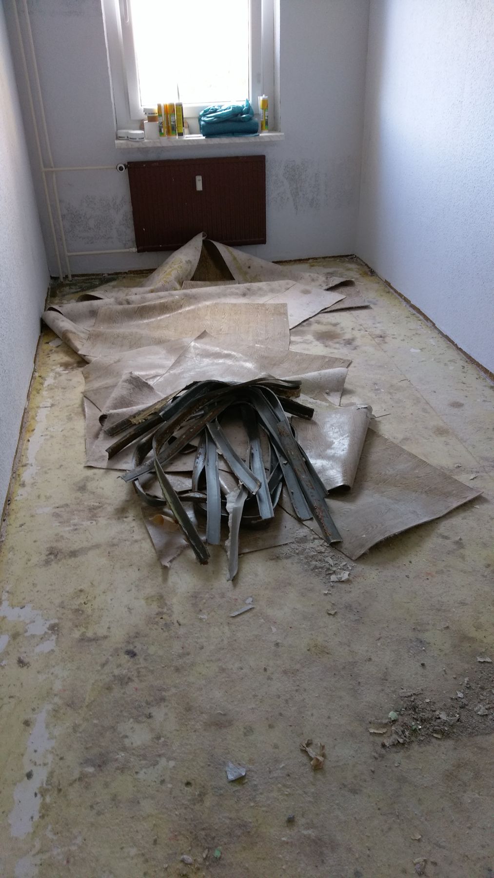 Bodenarbeiten im Wohnraum